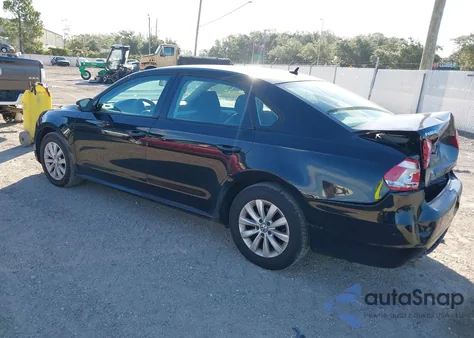 2013 Volkswagen Passat 2.5L S из США, поврежденный, VIN 1VWAP7A34DC087873